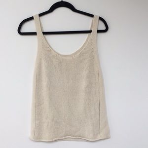 Vince knit tank top ivory